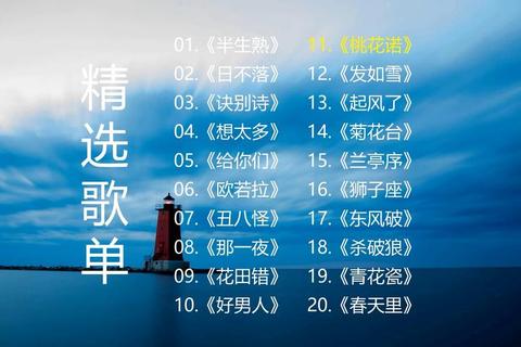 成熟的歌曲有哪些精选经典歌单解决你的音乐选择困扰