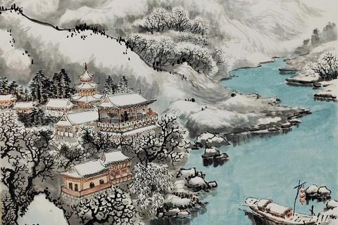 水墨丹青绘游境-国画解谜创作之旅