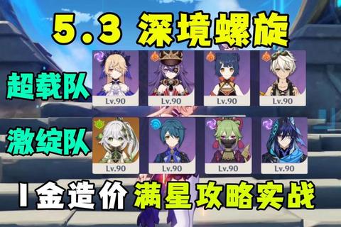 《原神3.6版本深渊12层满星通关技巧，3分钟学会强力阵容搭配》
