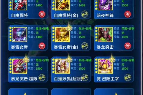 雷霆之战手游装备搭配与最强阵容组合技巧攻略