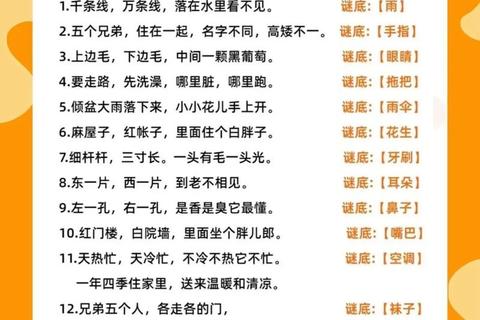 谜语大闯关：益智猜谜游戏全收录与趣味挑战合集