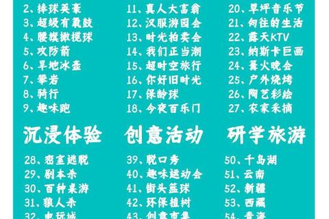 户外游戏大全-经典项目_创新玩法与团队互动活动全指南