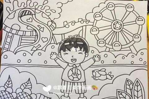 儿童简笔画乐园：趣味游戏与创意涂鸦的欢乐时光