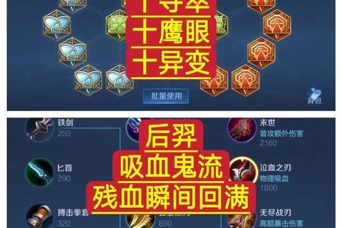 后羿铭文出装搭配与团战生存技巧深度解析