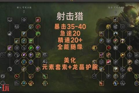 猎人天赋射击生存双系专精加点攻略与实战装备搭配技巧