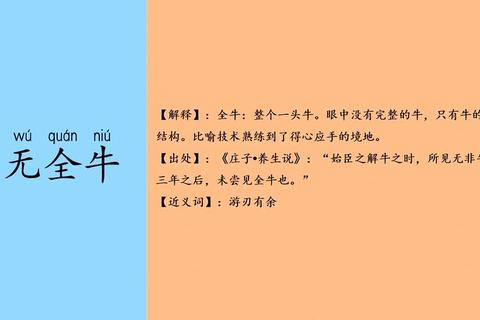 含牛的成语有哪些记忆困难别担心这份分类整理助你高效掌握
