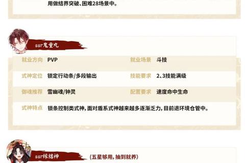 阴阳师手游新手必看前期式神培养与资源分配技巧指南