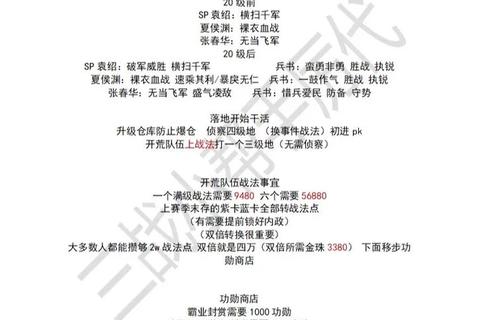 腾讯风云诸侯手游零氪开荒攻略 武将阵容搭配与战力速升技巧