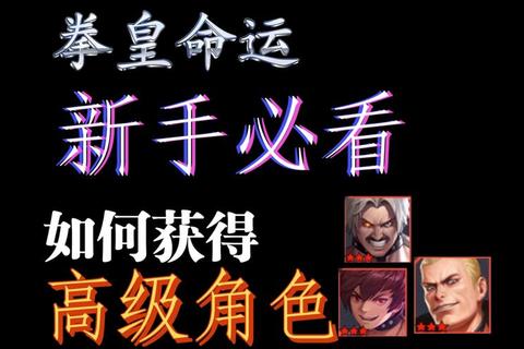 拳皇命运手游新手必看七日速成技巧与快速升级指南