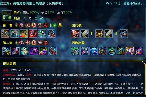 轮子妈14.5版本天赋出装全解析，下路对线团战技巧一网打尽