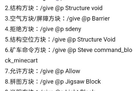 我的世界物品ID全解生存模式必备道具与隐藏物品获取指南