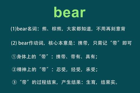 发音困扰难突破？bear英语怎么读三步精准掌握