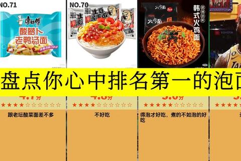 哪个方便面最好吃？百人实测榜单解决你的选择难题