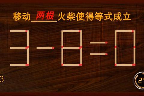 火柴谜题：脑力激荡与策略解谜的创意挑战