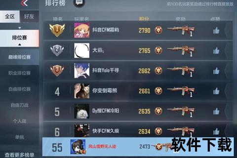 手游cf排行_手游cf排行榜数字85是什么