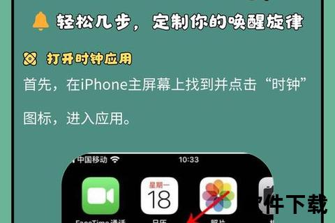苹果手机闹钟声音怎么设置,苹果iPhone闹钟铃声自定义设置方法与详细步骤解析