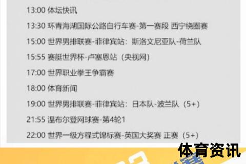 体育频道直播观看指南：实时赛事畅享方法全解析