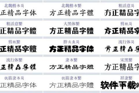 免费字体下载_TTF格式合集包-中文字体库资源大全一键获取