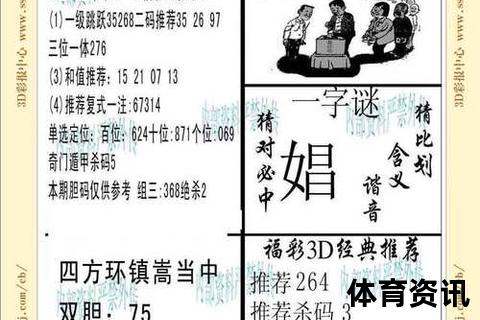 2025年3月25日福彩3D字谜-今日谜题解析与走势预测