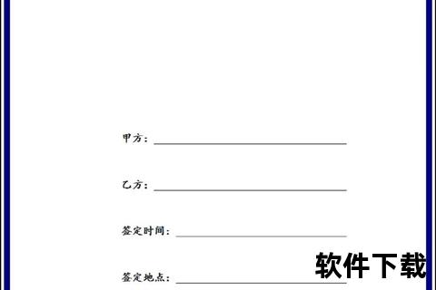 店铺合同封面模板下载
