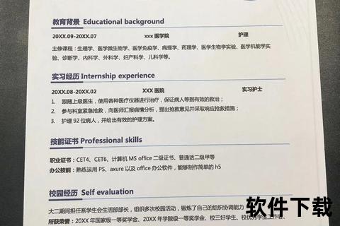 医学简历模板免费下载_专业医护人员个人求职资料范本